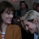 Mackenzie Davis and Kristen Stewart in Happiest Season